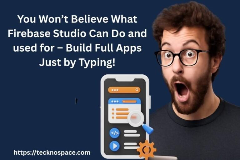 You Won’t Believe What Firebase Studio Can Do and used for – Build Full Apps Just by Typing